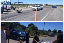 DOS ACCIDENTES DE MOTO Y CAMIONETA, EN EXALTACION DE LA CRUZ Y ALSINA Y EN LA RUTA 41