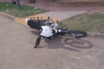 CHOQUE DE MOTO Y KANGOO CON DOS PERSONAS LESIONADAS