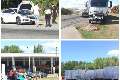 CHOQUE MULTIPLE CON 4 VEHICULOS INVOLUCRADOS Y 8 PERSONAS TRASLADADAS AL HOSPITAL