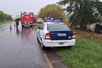 VUELCO DE UN AUTO EN LA RUTA 41, DOS LOBENSES LLEVADOS AL HOSPITAL DE NAVARRO