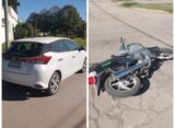 CHOQUE DE AUTO Y MOTO EN CARDONER Y DEL BUONO