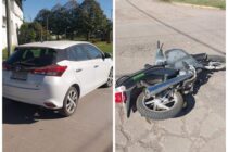 CHOQUE DE AUTO Y MOTO EN CARDONER Y DEL BUONO