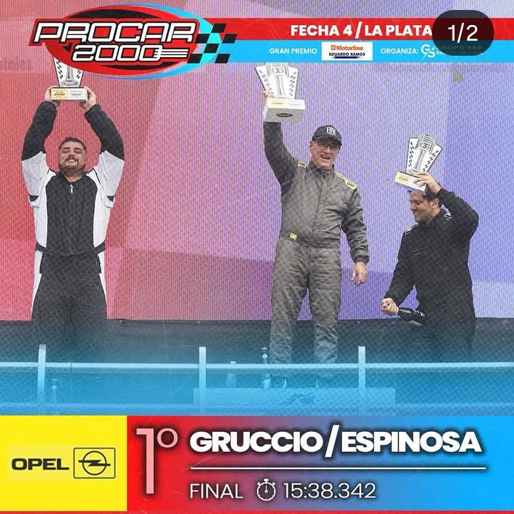 GANO HUGO ESPINOSA LA FINAL DEL PROCAR 2000, CUARTA FECHA EN LA PLATA