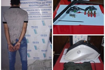 PERSONAL DE LAS COMISARIAS DE LOBOS Y EMPALME REALIZARON ALLANAMIENTO CON UN SUJETO APREHENDIDO