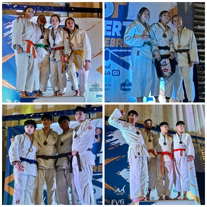 CUATRO MEDALLAS PARA JUDOCAS LOBENSES EN EL ABIERTO DE TRES DE FEBRERO