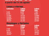 NUEVOS HORARIOS DE LA LINEA 88 A PARTIR DEL 31 DE AGOSTO, TRAS LA GESTION DEL MUNICIPIO