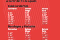 NUEVOS HORARIOS DE LA LINEA 88 A PARTIR DEL 31 DE AGOSTO, TRAS LA GESTION DEL MUNICIPIO