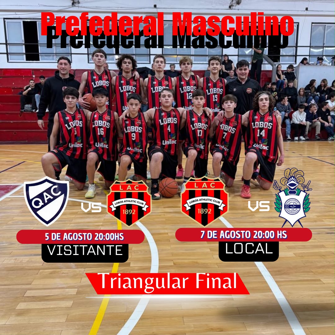 PRE-FEDERAL MASCULINO DE BASQUET EN CADETES: ATHLETIC JUEGA EL TRIANGULAR FINAL