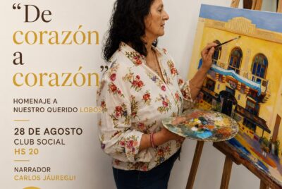 EL VIERNES 28 A LAS 20 EN EL SOCIAL, MIRIAM RITENUTI PRESENTA SU NUEVA MUESTRA CON LUGARES HISTORICOS DE LOBOS