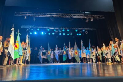 EL ACTO DE HOMENAJE A SAN MARTIN SE REALIZO EN LA SALA DEL TEATRO ITALIANO