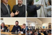 CUADROS DE PROCERES Y DISERTACION SOBRE SAN MARTIN Y LA MASONERIA, EN EL CONCEJO DELIBERANTE
