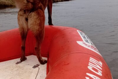 INFORME DE DEFENSA CIVIL LOBOS, COLABORACION EN LA BUSQUEDA DE UNA PERSONA EN EL ARROYO SALADILLO