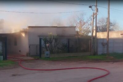 INCENDIO EN VIVIENDA DE UN VETERANO DE MALVINAS. ENTRE LO DESTRUIDO POR EL FUEGO ESTABAN LOS JUGUETES DEL DIA DEL NIÑO EN EMPALME. CONFIRMAN LA FIESTA PARA EL DOMINGO 30