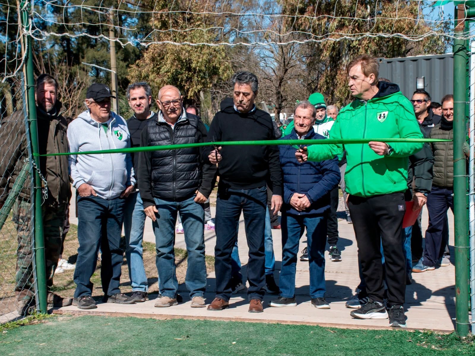 INAUGURO SALGADO SU CANCHA DE FUTBOL DE SINTETICO