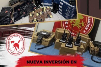 BOMBEROS COMPRO ELEMENTOS E INDUMENTARIA PARA SU PERSONAL