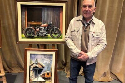 CON JOSE DI SANTO COMO ARTISTA LOBENSE INVITADO, SE INAUGURO OTRA MUESTRA INTERNACIONAL DE PINTURAS